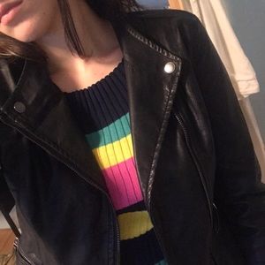 Blank NYC Fitted Faux-Leather Jacket